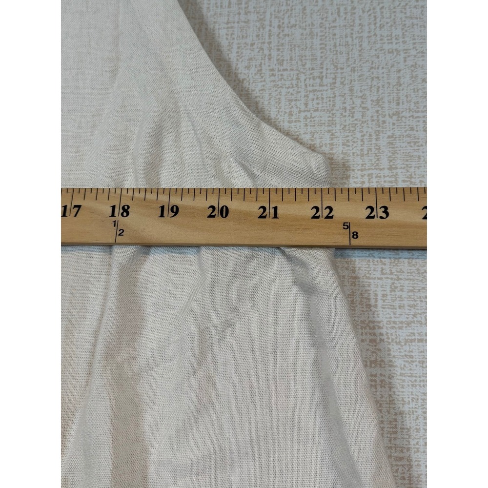NWT Banana Republic Womens Cream Linen Rayon Sleeveless Shell Top XXL Layering - Picture 9 of 10